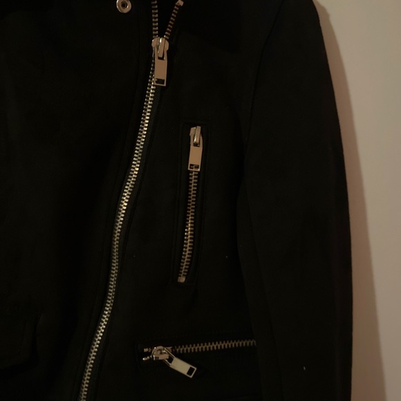 Zara Faux Suede Moto Jacket - Picture 5 of 5